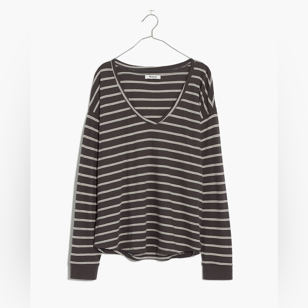 NWOT Madewell Softfade Cotton V-Neck Relaxed Tee